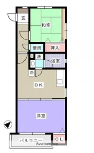 エーデル吉島西【3階】の間取り