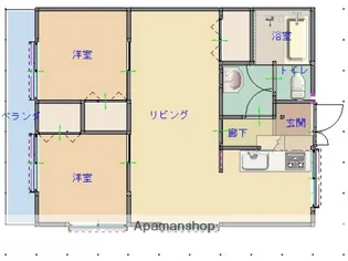 フレシール若草【2階】の間取り