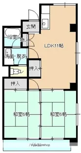 広島県広島市東区矢賀4丁目【マンション】の間取り