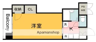 デュウオコート富士見【6階】の間取り