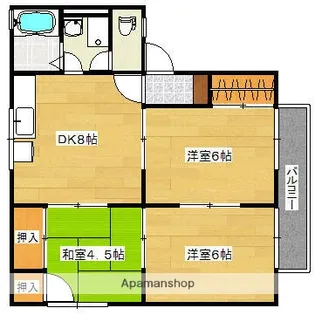 ファミール隅田A棟【2階】の間取り