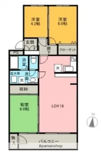 広島県広島市西区草津新町2丁目【マンション】の間取り