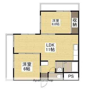 サンピア西原【2階】の間取り