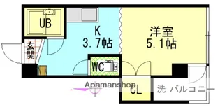 宇品丸八ビル【3階】の間取り