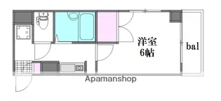 ウエストサイドアベニュー【3階】の間取り
