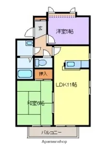 ブランミュール【1階】の間取り