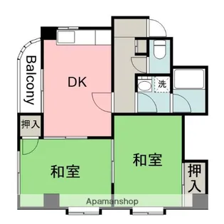 千足金広ビル【502号室】の間取り