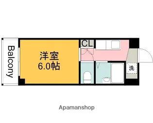 アヴニール古市橋【212号室】の間取り