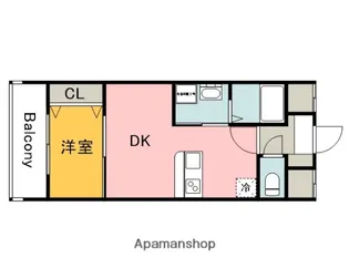 LION鶴見【402号室】の間取り