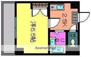 シティーパル土井【3階】の間取り