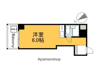 EAST白島【6階】の間取り
