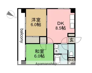 太陽ビル【2階】の間取り