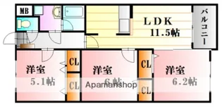 アセーラA館【2階】の間取り