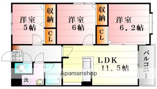 アセーラA館【3階】の間取り