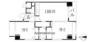 ブラウンハウス【8階】の間取り