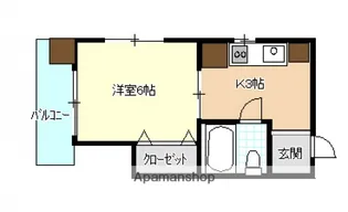 コーポ瀬尾【5階】の間取り
