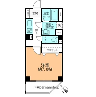 フォブール船越【2階】の間取り