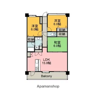 フローレンス井口台ビューステージ【6階】の間取り