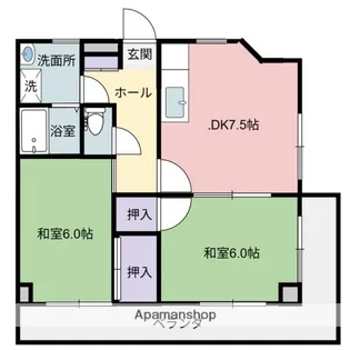 プログレス南観音【2階】の間取り