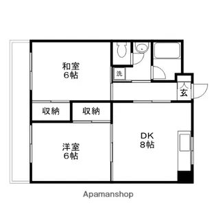 広島県広島市南区段原南2丁目【マンション】の間取り