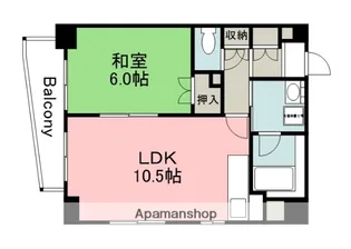 グレイスKIMURA【6階】の間取り
