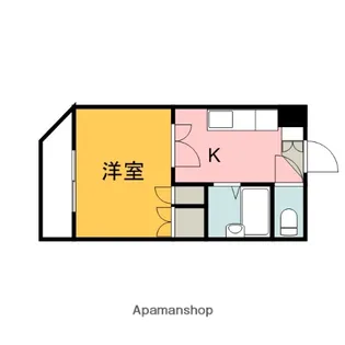 ベルコート藤井【3階】の間取り