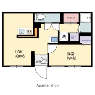 広島県広島市西区三篠町1丁目【マンション】の間取り