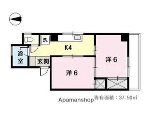 三栄ビル【4階】の間取り