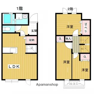 アエラス早稲田【1階】の間取り