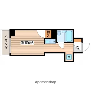 1Rの間取り画像