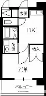 パティオ朋来居【3階】の間取り