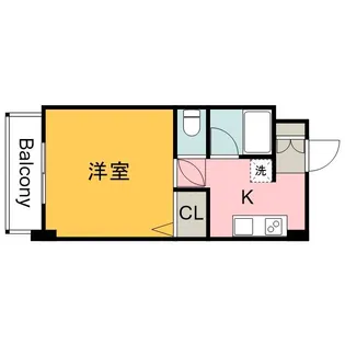 アヴァンセ中筋Ⅱ【4階】の間取り