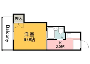 AXA舟入通り【6階】の間取り
