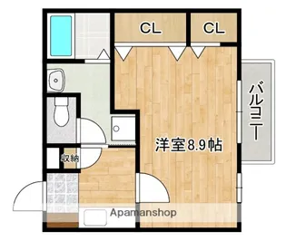 フォブール本町【2階】の間取り