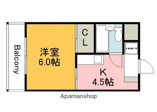 第2山中ビル【306号室】の間取り