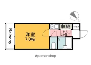 M’sleaKougominami【3階】の間取り