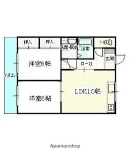 広島県広島市安佐南区緑井4丁目【マンション】の間取り