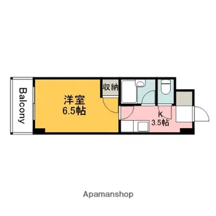 ソレイユ平和大通り【8階】の間取り