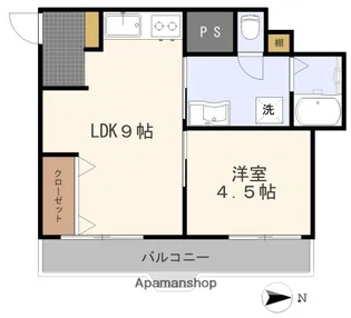 広島県広島市中区光南1丁目【マンション】の間取り