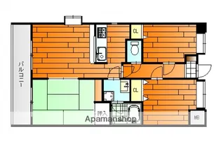 SS八木ハイツ【6階】の間取り