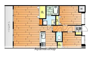 SS八木ハイツ【304号室】の間取り