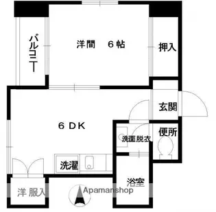 リヴラン【201号室】の間取り