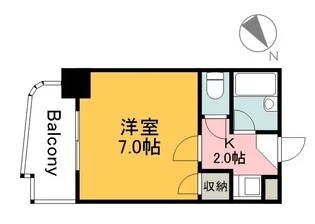 スタープラザ三篠【6階】の間取り