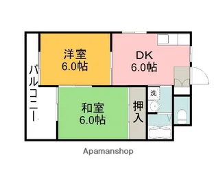 ベルメゾン田方【3階】の間取り