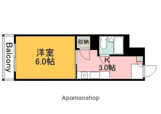 アイビースクエア広島【4階】の間取り