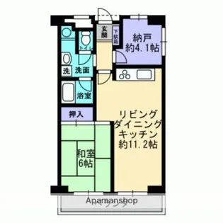 シャンボール国泰寺【3階】の間取り