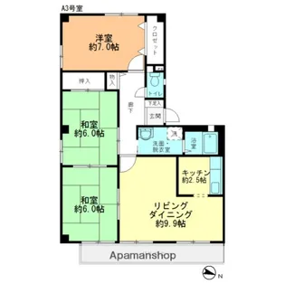 広島県広島市安佐南区長束西1丁目【アパート】の間取り