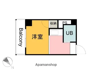 クオレマンションクサツ【204号室】の間取り
