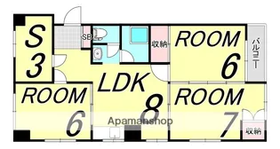 リバーフロントニシヒロ【206号室】の間取り