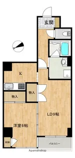 ベルソーレ松本【4階】の間取り